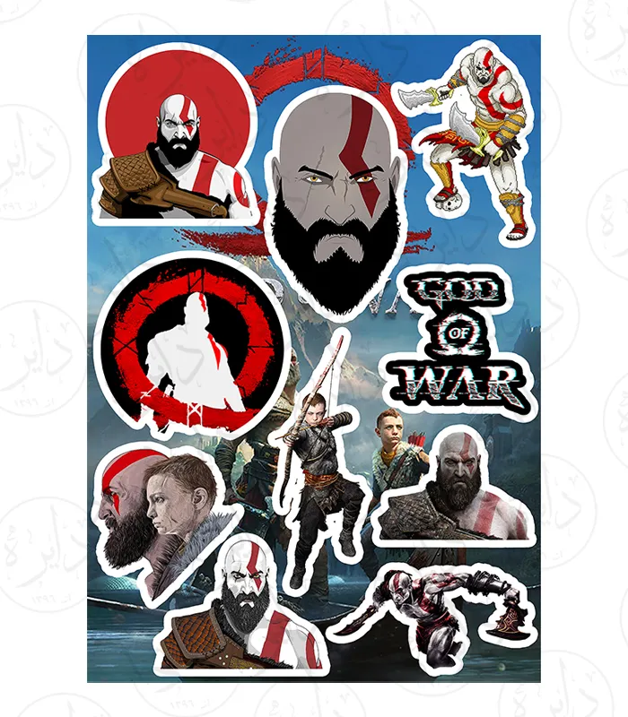 استیکر کالکشن طرح GOD OF WAR