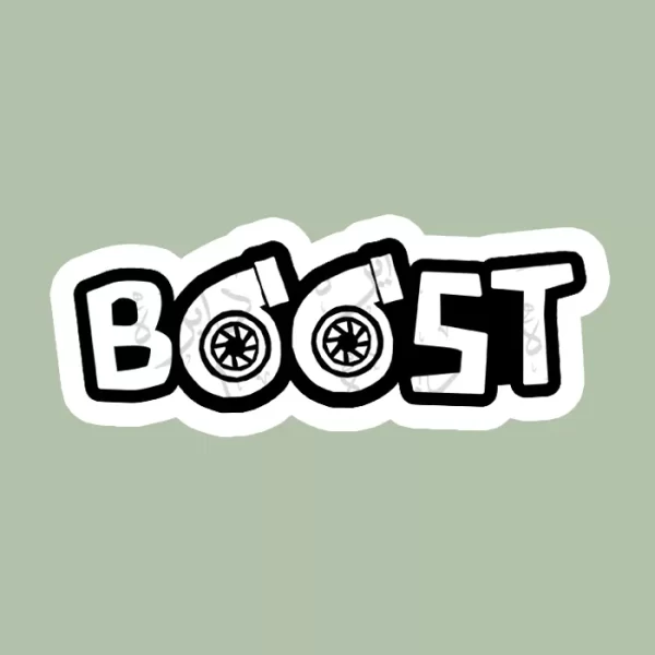 استیکر ژله ای طرح BOOST