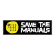 استیکر اسلپ طرح SAVE THE MANUALS
