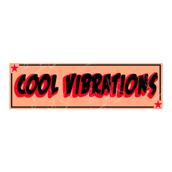 استیکر اسلپ طرح COOL VIBRATIONS