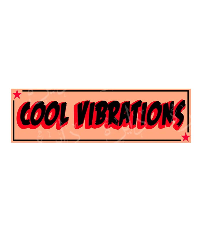 استیکر اسلپ طرح COOL VIBRATIONS