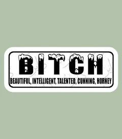 استیکر ژله ای طرح B.I.T.C.H