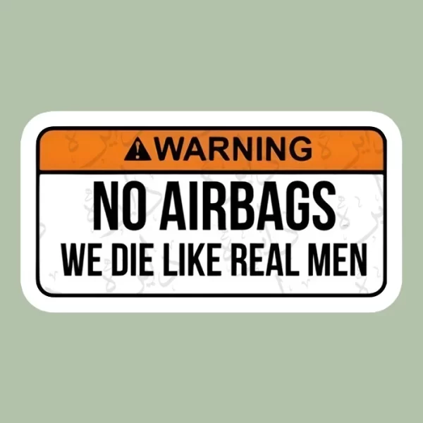 استیکر ژله ای طرح NO AIRBAG