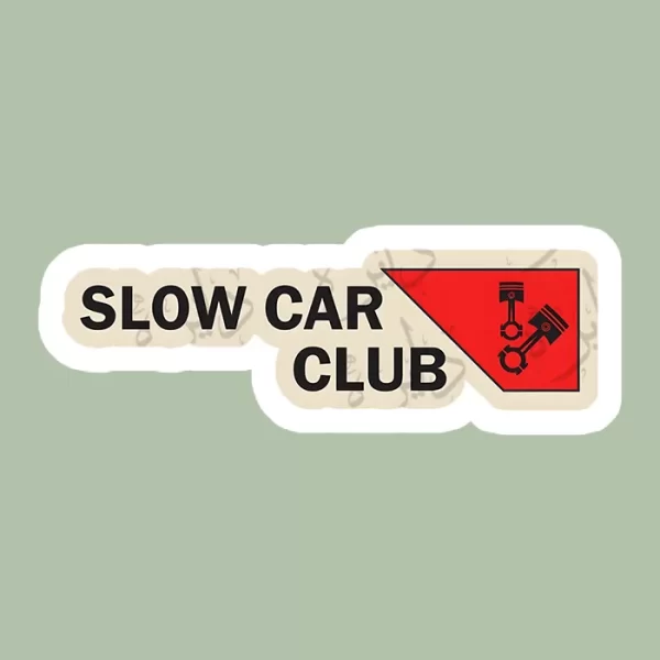 استیکر ژله ای طرح SLOW CAR CLUB