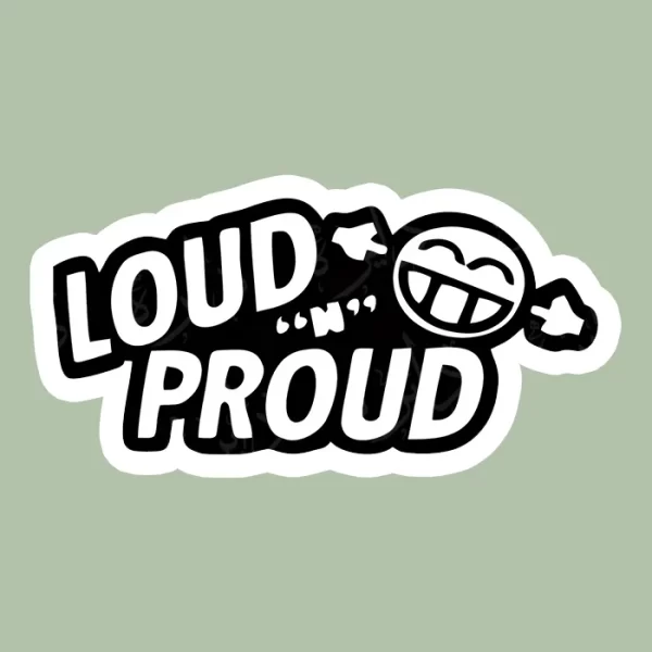 استیکر ژله ای طرح LOUD PROUD