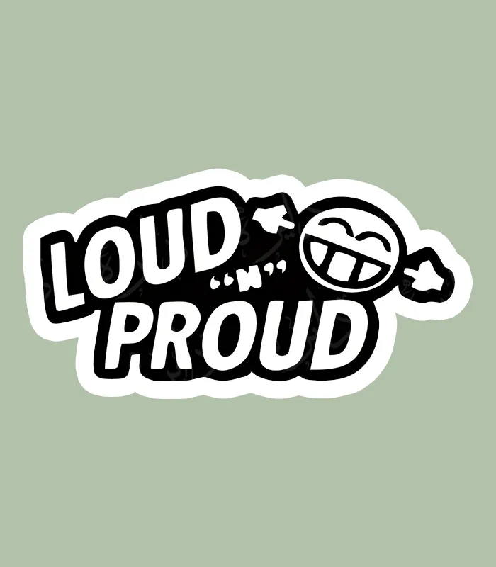 استیکر ژله ای طرح LOUD PROUD