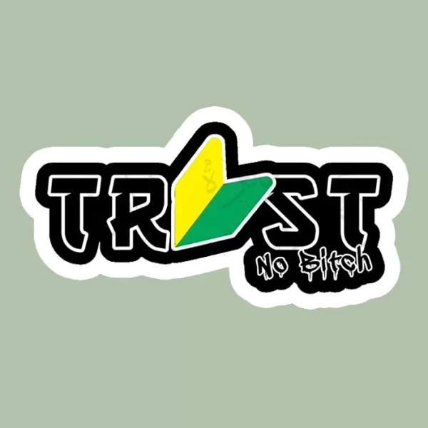 استیکر ژله ای طرح TRUST NO B