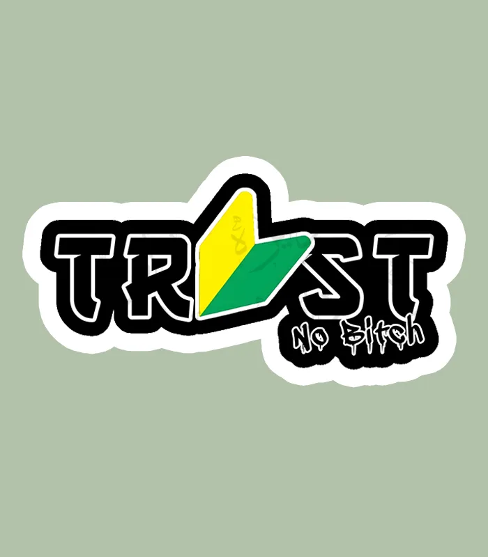 استیکر ژله ای طرح TRUST NO B