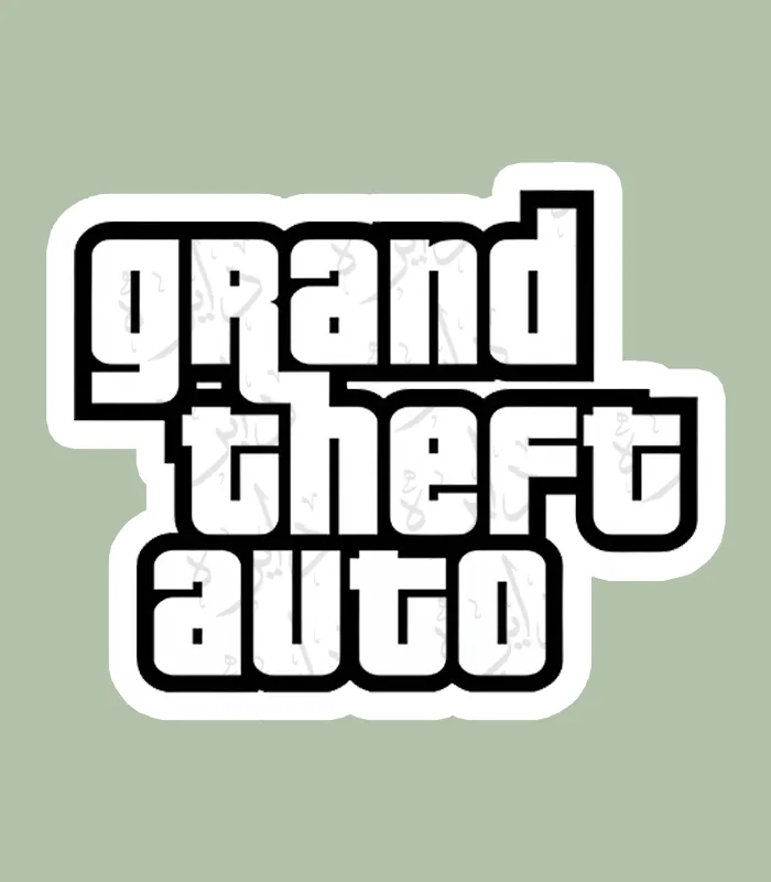 استیکر ژله ای طرح GRAND THEFT AUTO