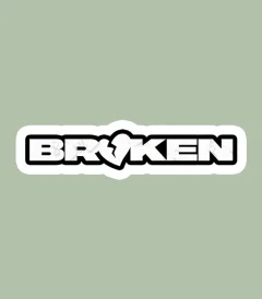 استیکر ژله ای طرح BROKEN