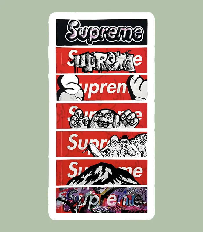 استیکر ژله ای طرح SUPREME