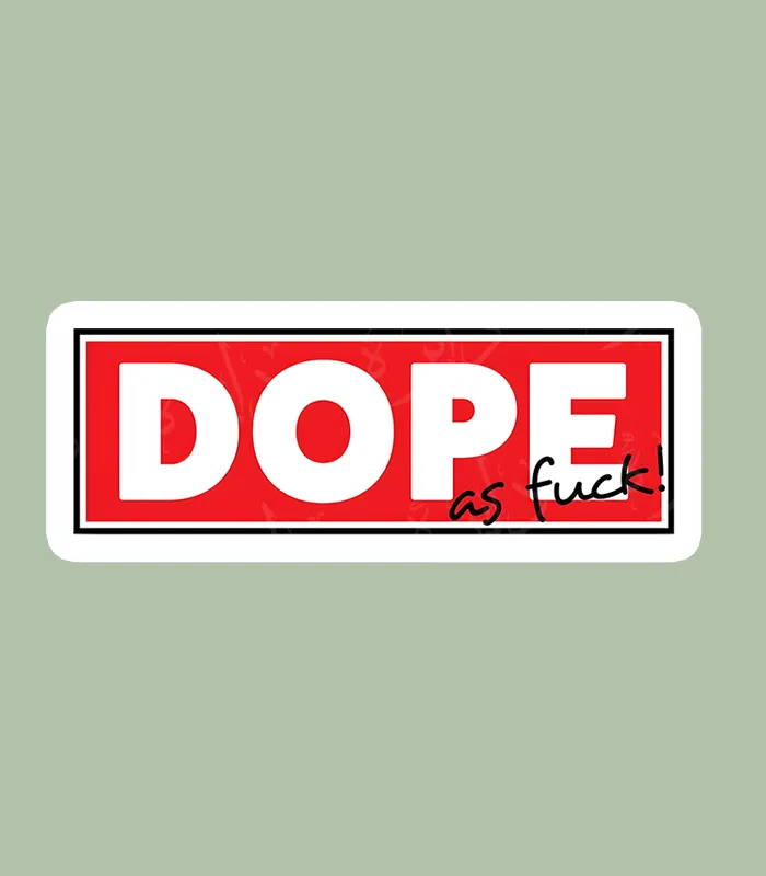 استیکر ژله ای طرح DOPE AS F