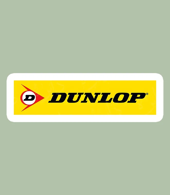 استیکر ژله ای طرح DUNLOP زرد