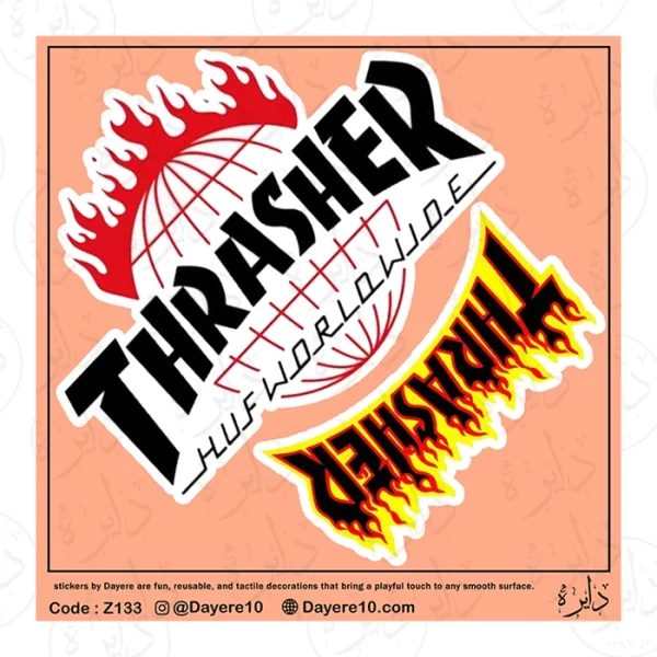 استیکر بزرگ طرح THRASHER Z133