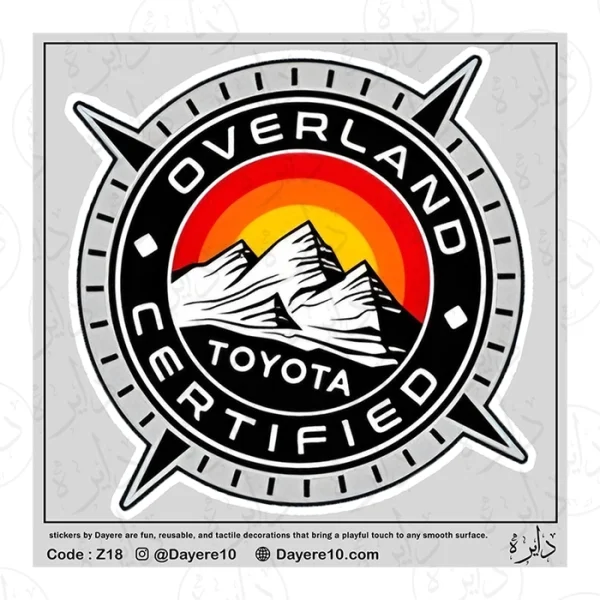 استیکر بزرگ طرح TOYOTA OVERLAN Z18