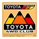 استیکر بزرگ طرح TOYOTA 4WD CLUB Z