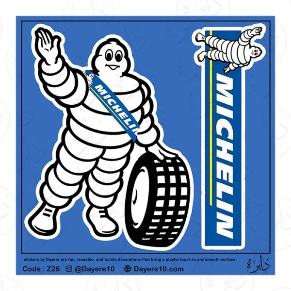 استیکر بزرگ طرح برند MICHELIN Z26