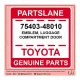 استیکر بزرگ طرح برند TOYOTA GENUINE PARTS Z27