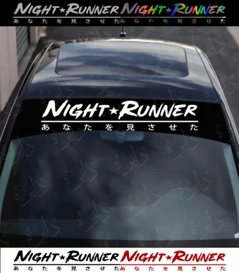 استیکر وینشیلد طرح NIGHT RUNNER