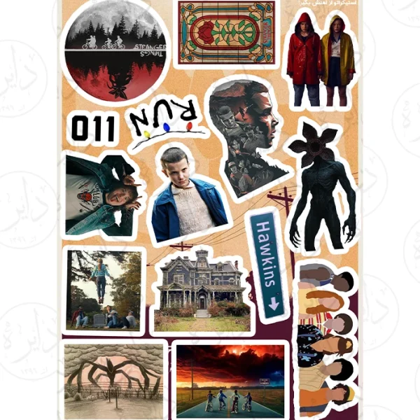 استیکر کالکشن طرح STRANGER THING D25