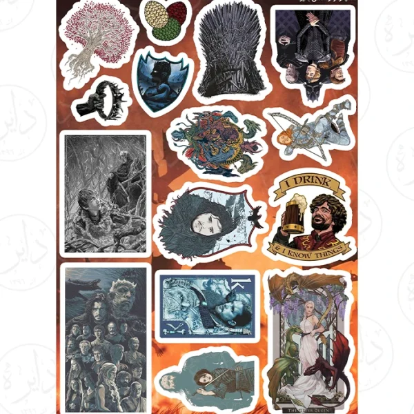 استیکر‌کالکشن‌ طرح Game Of Thrones D8