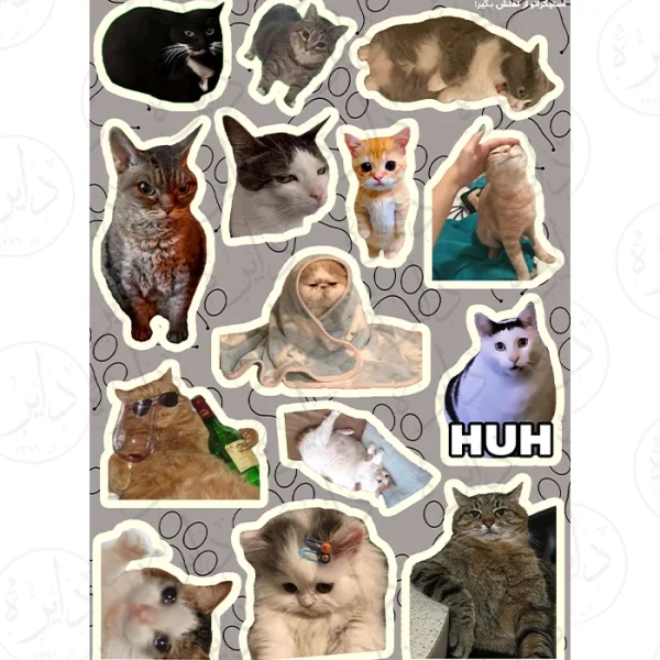 استیکر کالکشن طرح گربه G29