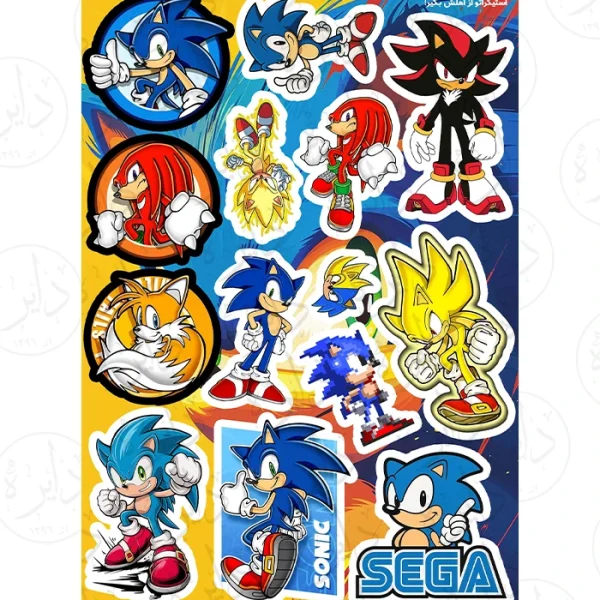 استیکر کالکشن طرح سونیک H11