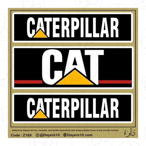 استیکر بزرگ طرح CAT Z1۸۹